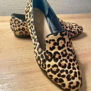 Alfani Oceanaa Step ‘N Flex Leopard Calf Hair Loafer — Like New